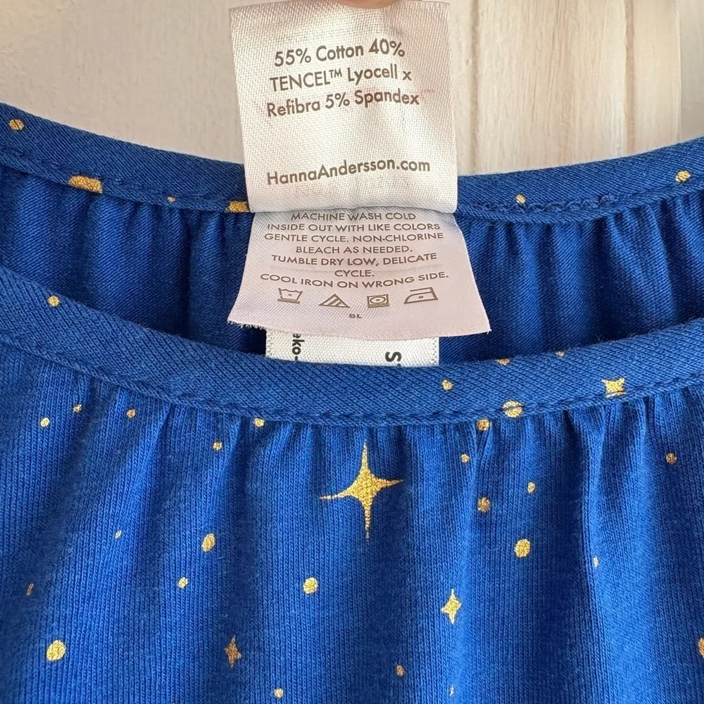Hanna Andersson Blue Starry Kids Dress size 12